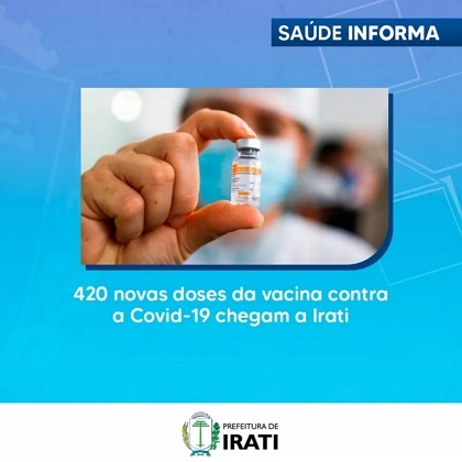 420 novas doses da vacina contra a Covid chegam a Irati