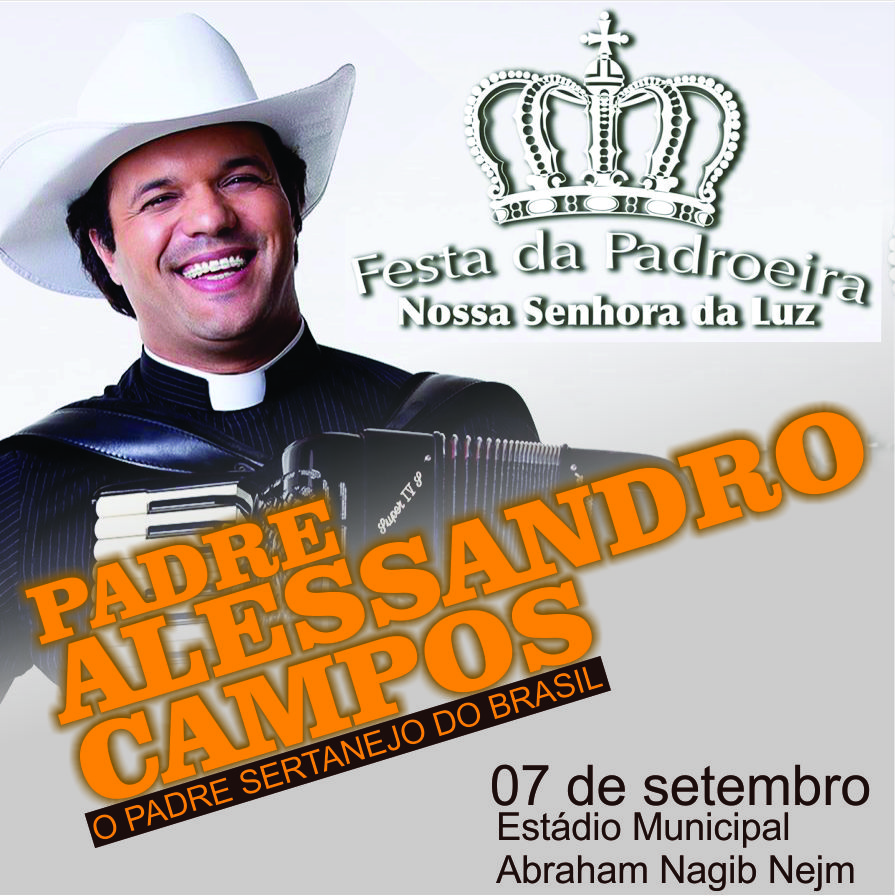 Ingressos para o show com o Padre Alessandro Campos já estão sendo vendidos